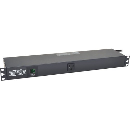 Tripp Lite PDU 1.5kW Single-Phase Local Metered PDU 100-127V Outlets (13 5-15R) 5-15P 100-127V Input 15 ft. (4.57 m) Cord 