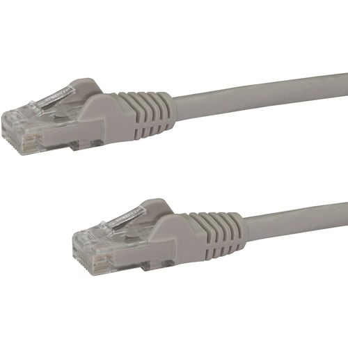 StarTech.com Cavo di rete CAT 6 - 100% Rame - Cavo Patch Ethernet RJ45 UTP Grigio da 50 cm antigroviglio - Estremità 1: 1 