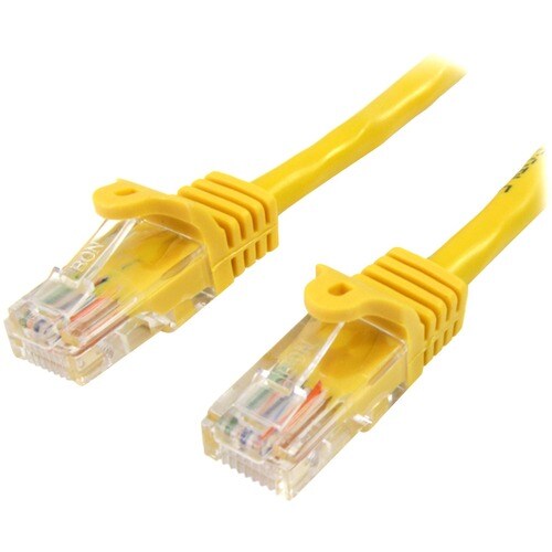 StarTech.com 3 m Yellow Cat5e Snagless RJ45 UTP Patch Cable - 3m Patch Cord - Ethernet Patch Cable - RJ45 Male to Male Cat
