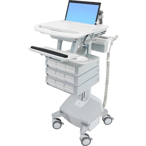 Ergotron StyleView SV44 Notebook Stand - Up to 43.9 cm (17.3") Screen Support - 9.07 kg Load Capacity - 128.3 cm Height x 