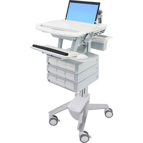 Ergotron StyleView SV43 Notebook Stand - Up to 43.9 cm (17.3") Screen Support - 9.07 kg Load Capacity - 128.3 cm Height x 