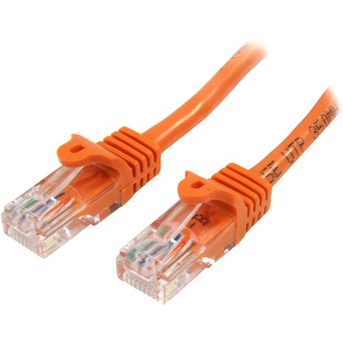 StarTech.com Cavo di rete CAT 5e - 100% Rame - Cavo Patch Ethernet RJ45 UTP Arancio da 1m antigroviglio - Estremità 1: 1 x