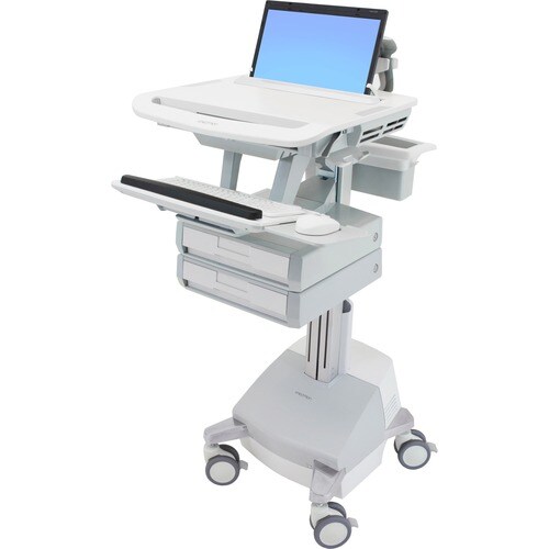 Ergotron StyleView SV44 Notebook Stand - Up to 43.9 cm (17.3") Screen Support - 9.98 kg Load Capacity - 128.3 cm Height x 