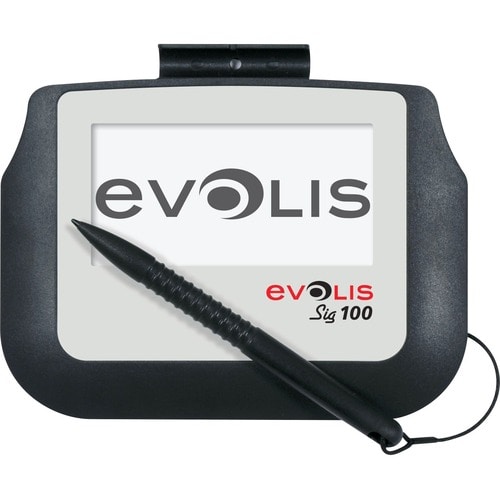 Evolis Sig100 Signature Pad - Backlit LCD - 3.74" x 1.85" Active Area LCD - Backlight - 320 x 160 - USB