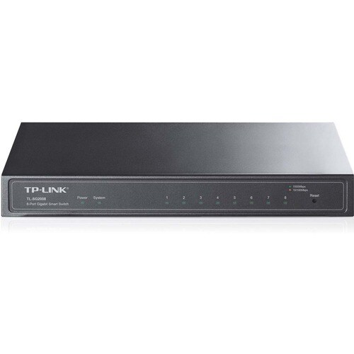TP-Link TL-SG2008 8 Ports Manageable Ethernet Switch - 2 Layer Supported - Desktop