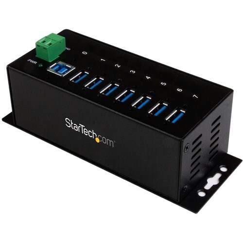 StarTech.com 7 Port Industrial USB 3.0 Hub with ESD - Add seven USB 3.0 ports with this DIN rail or surface-mountable meta