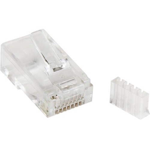 StarTech.com Cat.6 RJ45 Modular Plug for Solid Wire - 50 Pack - 1 x RJ-45 Network Male - Clear