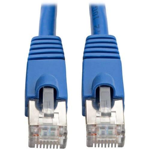 Tripp Lite 3ft Augmented Cat6 Cat6a Shielded 10G Patch Cable RJ45 M/M Blue 3' - 1.25 GBps - Patch Cable - 3 ft - 1 x RJ-45
