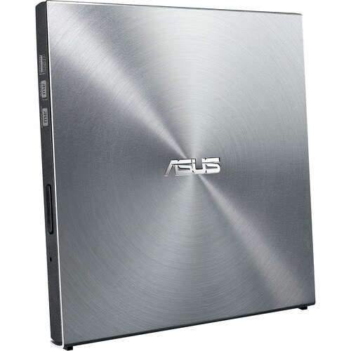 Asus SDRW-08U5S-U DVD-Writer - Retail Pack - Silver - DVD-RAM/±R/±RW Support - 24x CD Read/24x CD Write/24x CD Rewrite - 8