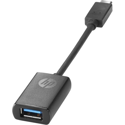 HP USB-C to USB 3.0 Adapter - 5.50" USB Data Transfer Cable for Notebook, Tablet - First End: 1 x Type A Female USB - Seco