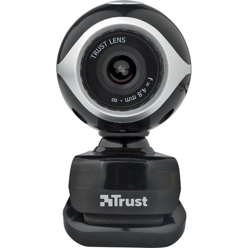 Webcam Trust Exis - 0,3 Megapixel - Nero, Argento - USB 2.0 - 640 x 480 Video