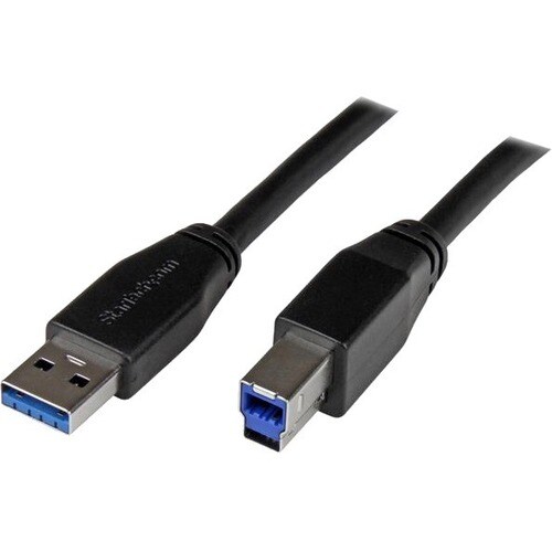 StarTech.com Cable Activo USB 3.0 SuperSpeed de 5 metros - A Macho a B Macho - Extremo prinicpal: 1 x Tipo A Macho USB - E