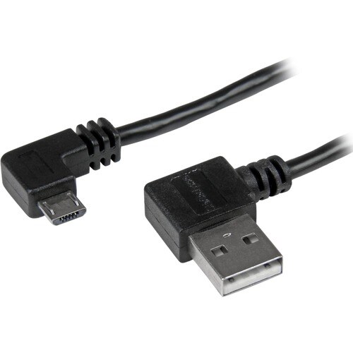 Cavo da Usb a micro USB con connettori ad angolo destro - M/M da 1 m Nero - Estremità 1: 1 x Tipo A Maschio USB - Estremit