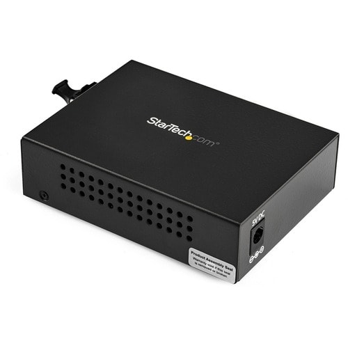 StarTech.com Gigabit Ethernet Fiber Media Converter - Compact - 850nm MM LC - 550m - With MM SFP Transceiver - For 10/100/