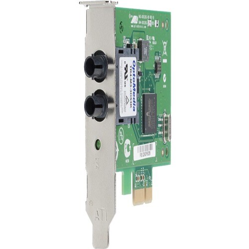 Allied Telesis 1000SX ST PCI Express x1 Adapter Card - PCI Express 2.0 - 1 Port(s) - 1 x ST Port(s) - Optical Fiber - 1000