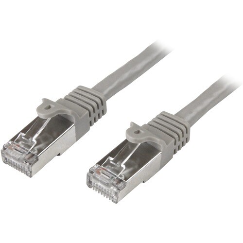 StarTech.com 1m Cat6 Patch Cable - Shielded (SFTP) Snagless Gigabit Network Patch Cable - Gray Cat 6 Ethernet Patch Lead -