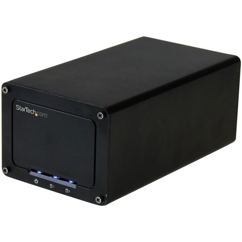 StarTech.com USB 3.1 (10Gbps) External Enclosure for Dual 2.5" SATA Drives - RAID - UASP - Compatible with USB 3.0 and 2.0
