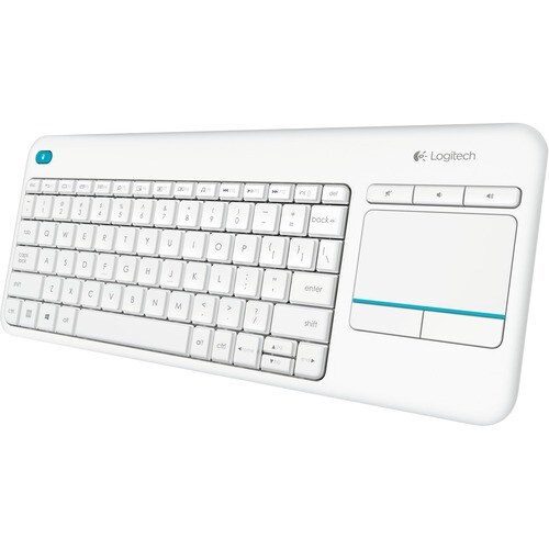 Tastiera Logitech K400 PlusWireless Connettività - USB Interfaccia - TouchPad - Italiano - QWERTY Layout - Bianco - RF Mut