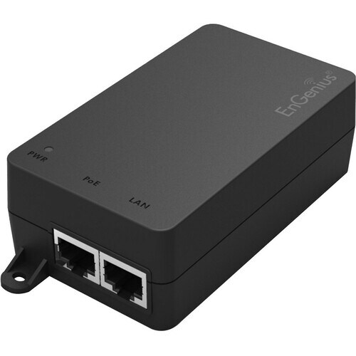 EnGenius 802.3at/af Compatible Gigabit Single Port Poe Adapter - 120 V AC, 230 V AC Input - 1 x Gigabit Ethernet Input Por