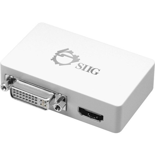 SIIG USB 3.0 to HDMI/DVI Dual Display Adapter - 1 Pack - USB 3.0 - 1 x DVI, 1 x DVI-I, 1 x HDMI, DVI, HDMI