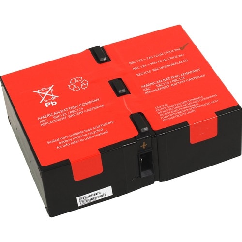 ABC RBC124 UPS Repacement Battery for APC - 9000 mAh - 12 V DC - Lead Acid - Maintenance-free/Sealed - Hot Pluggable - Hot