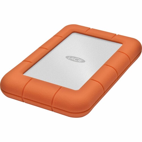 LaCie Rugged Mini 301558 1 TB Portable Hard Drive - 2.5" External - Orange, Silver - USB 3.0 - 5400rpm