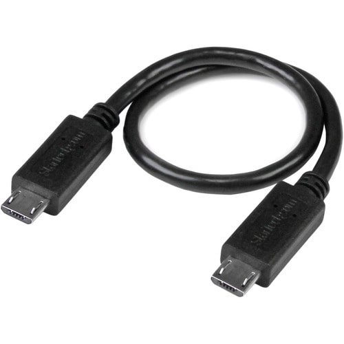 StarTech.com 20cm 8in. USB OTG Cable - Micro USB to Micro USB - M/M - USB OTG Mobile Device Adapter Cable - 8 inch - First