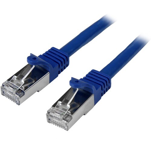 StarTech.com 0.5m Cat6 Patch Cable - Shielded (SFTP) Snagless Gigabit Network Patch Cable - Blue Cat 6 Ethernet Patch Lead