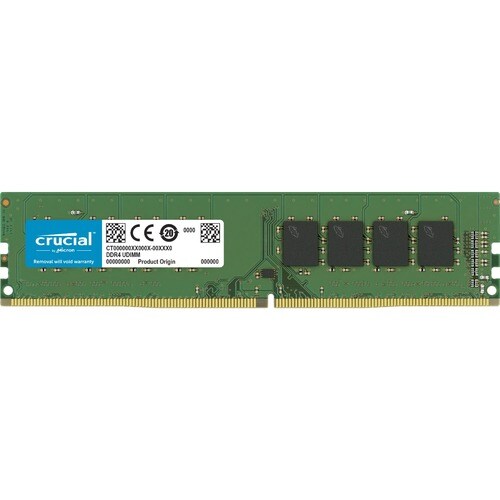 Crucial 16GB DDR4 SDRAM Memory Module - 16 GB - DDR4-2400/PC4-19200 DDR4 SDRAM - 2400 MHz - CL17 - 1.20 V - Non-ECC - Unbu