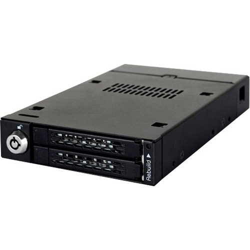 Icy Dock ToughArmor MB992SKR-B Drive Enclosure - 2 x HDD Supported - 2 x SSD Supported - Serial ATA/600 Controller0, 1, JB