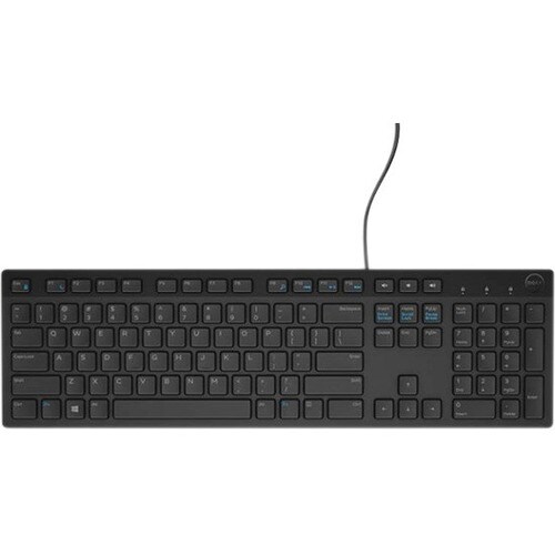 Dell KB216 Keyboard - Cable Connectivity - USB Interface - English (US), International - QWERTY Layout - Black - Desktop C
