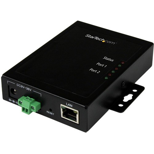 StarTech.com 2 Port Serial-to-IP Ethernet Device Server - RS232 - Metal and Mountable - Serial Device Server - Connect con