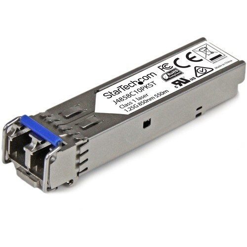 StarTech.com HP J4858C Compatible - 10 Pack - HP Compatible Gigabit SFP - LC Fiber - 1000base-SX SFP Module - Multimode SF