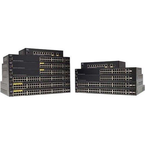 Cisco SG350-28MP 28-Port Gigabit PoE Managed Switch - 26 Ports - Manageable - Gigabit Ethernet - 10/100/1000Base-TX, 1000B