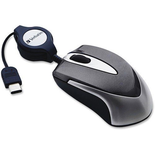 USB-C™ Mini Optical Travel Mouse - Black - USB-C™, Black