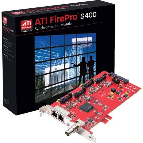 AMD FirePro S400 Synchronization Module - Functions: Synchronization - PCI Express x16 - Frame Lock/Genlock - Network (RJ-