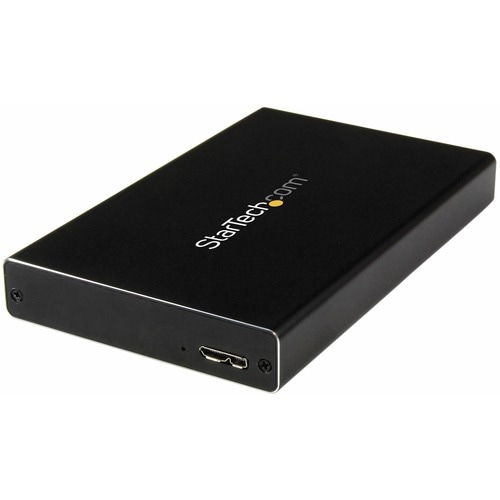 StarTech.com Drive Enclosure SATA/600 - USB 3.0 Micro-B Host Interface - UASP Support External - Black - 1 x HDD Supported
