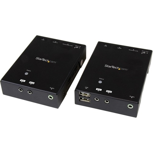 StarTech.com HDMI over CAT5 or CAT6 HDBaseT Extender with USB Hub and IR - 295 ft (90m) - Up to 4K - 1 Input Device - 1 Ou