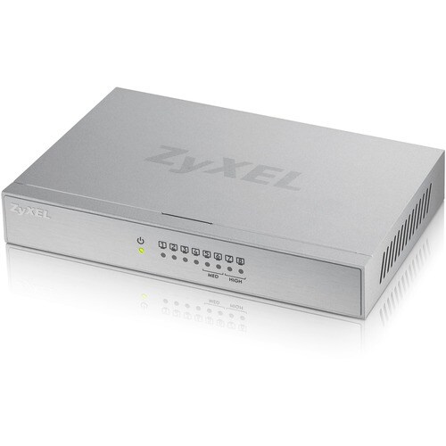 ZYXEL 8-Port Desktop Gigabit Ethernet Switch - 8 Ports - Gigabit Ethernet - 1000Base-T - 2 Layer Supported - Twisted Pair 