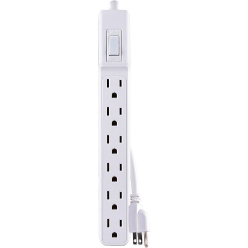 CyberPower MP1044NN Multipack - (2) 6-Outlet Power Strips, White, 2ft Cord, 1 Year Limited Warranty