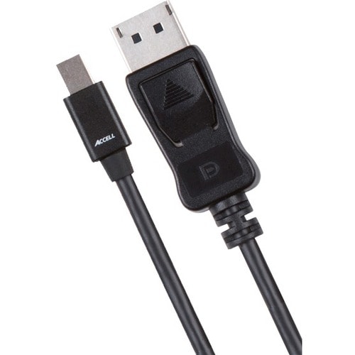 Accell UltraAV Mini DisplayPort to DisplayPort 1.2 Cable - 3.28 ft DisplayPort A/V Cable for Monitor, HDTV - First End: 1 
