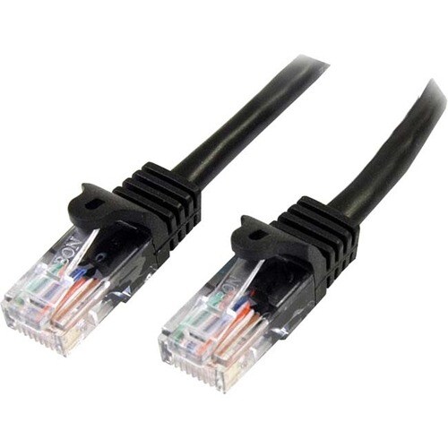 StarTech.com 5m Cat5e Patch Cable with Snagless RJ45 Connectors - Black - 5 m Patch Cord - First End: 1 x RJ-45 Male Netwo