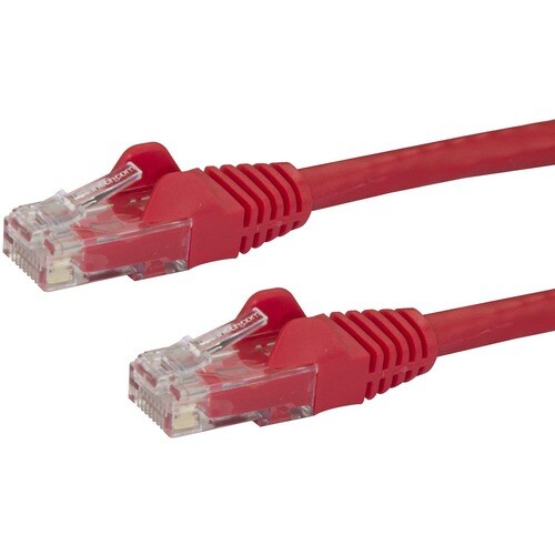 StarTech.com 10m Cat6 Patch Cable with Snagless RJ45 Connectors - Red - Cat 6 Ethernet Patch Cable - 10 m UTP Cat6 Patch C
