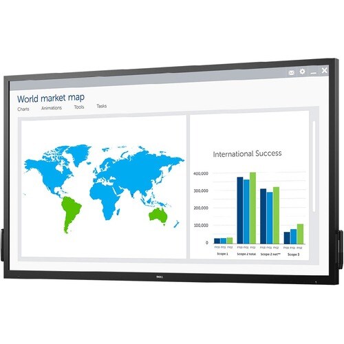 Dell C7017T 176.5 cm (69.5") LCD Touchscreen Monitor - 16:9 - 6 ms - 1778 mm Class - InfraredMulti-touch Screen - 1920 x 1