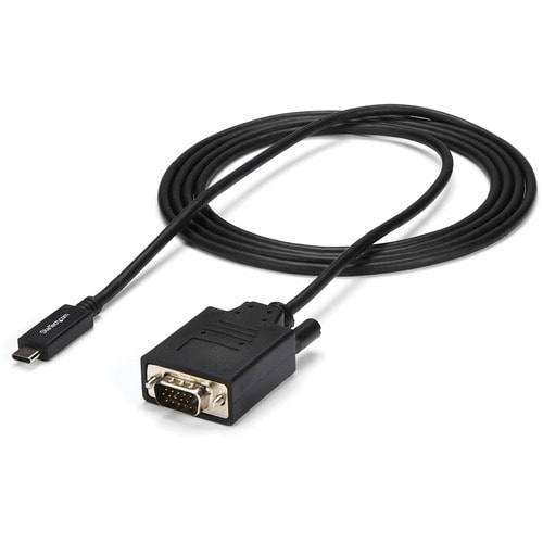 StarTech.com Cable Adaptador Conversor USB-C a VGA - 2m - 1920x1200 - Extremo prinicpal: 1 x HD-15 Macho VGA - Extremo Sec
