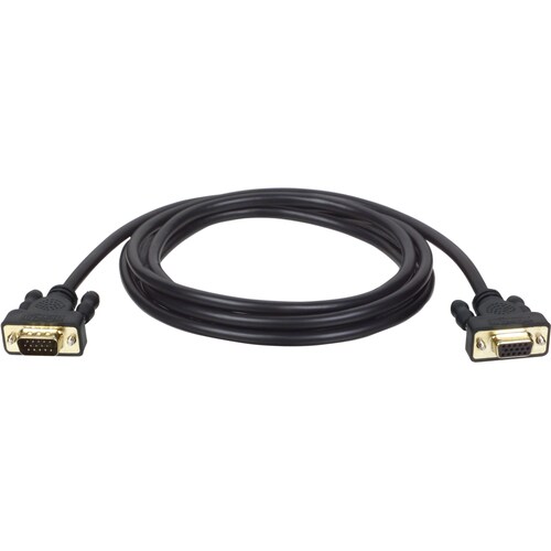 Tripp Lite 25ft VGA Monitor Extension Gold Cable Shielded HD15 M/F 25' - HD-15 Male - HD-15 Female - 25ft