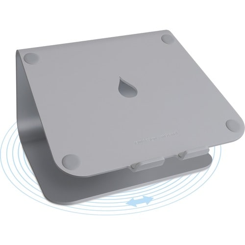 Rain Design mStand360 Laptop Stand w/ Swivel Base - Space Grey - 15 cm Height x 25.4 cm Width x 23.6 cm Depth - Desktop - 