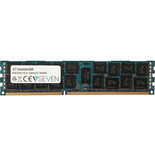 Módulo RAM V7 - 8 GB (1 x 8 GB) - DDR3 SDRAM - 1333 MHz DDR3-1333/PC3-10600 - ECC - buffered - CL9 - 240-clavijas - DIMM -