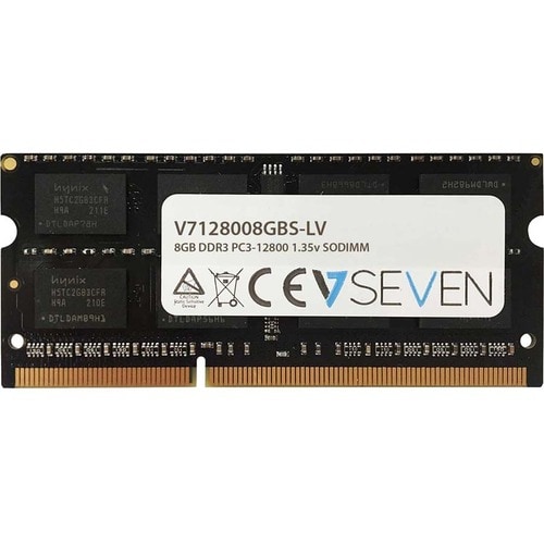 Modulo Memoria V7 per Computer portatile - 8 GB - DDR3-1600/PC3-12800 DDR3 SDRAM - 1600 MHz - CL11 - Unbuffered - 204-pin 
