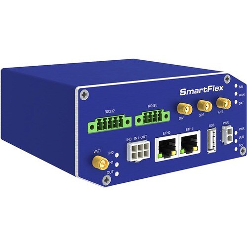 B+B SmartWorx SmartFlex SR305 Cellular Modem/Wireless Router - 4G - LTE - 2 x Network Port - USB - Fast Ethernet - VPN Sup